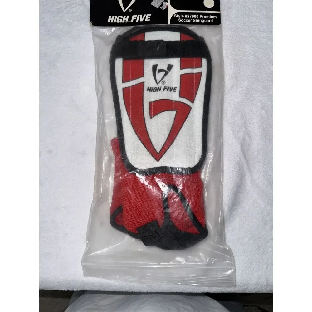 NEW High Five Sportswear YOUTH LARGE Premium RED‎ Soccer Shinguard